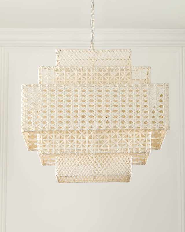 Wicker 28.5" 2-Light Chandelier